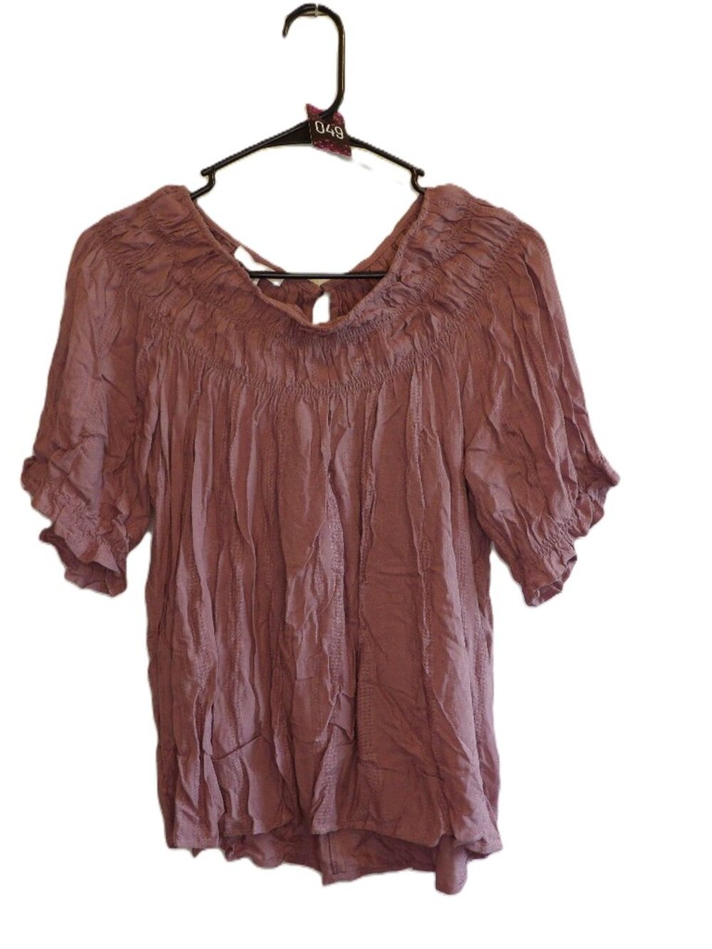 Maurices, NWT dusty purple crinkle blouse (Women's Medium)